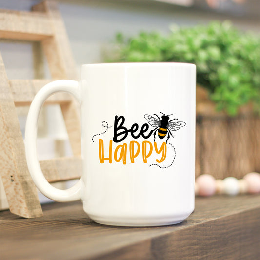 Bee Happy Ceramic Mug