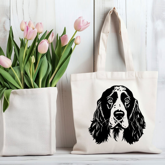 Springer Spaniel 100% Cotton Tote Bag