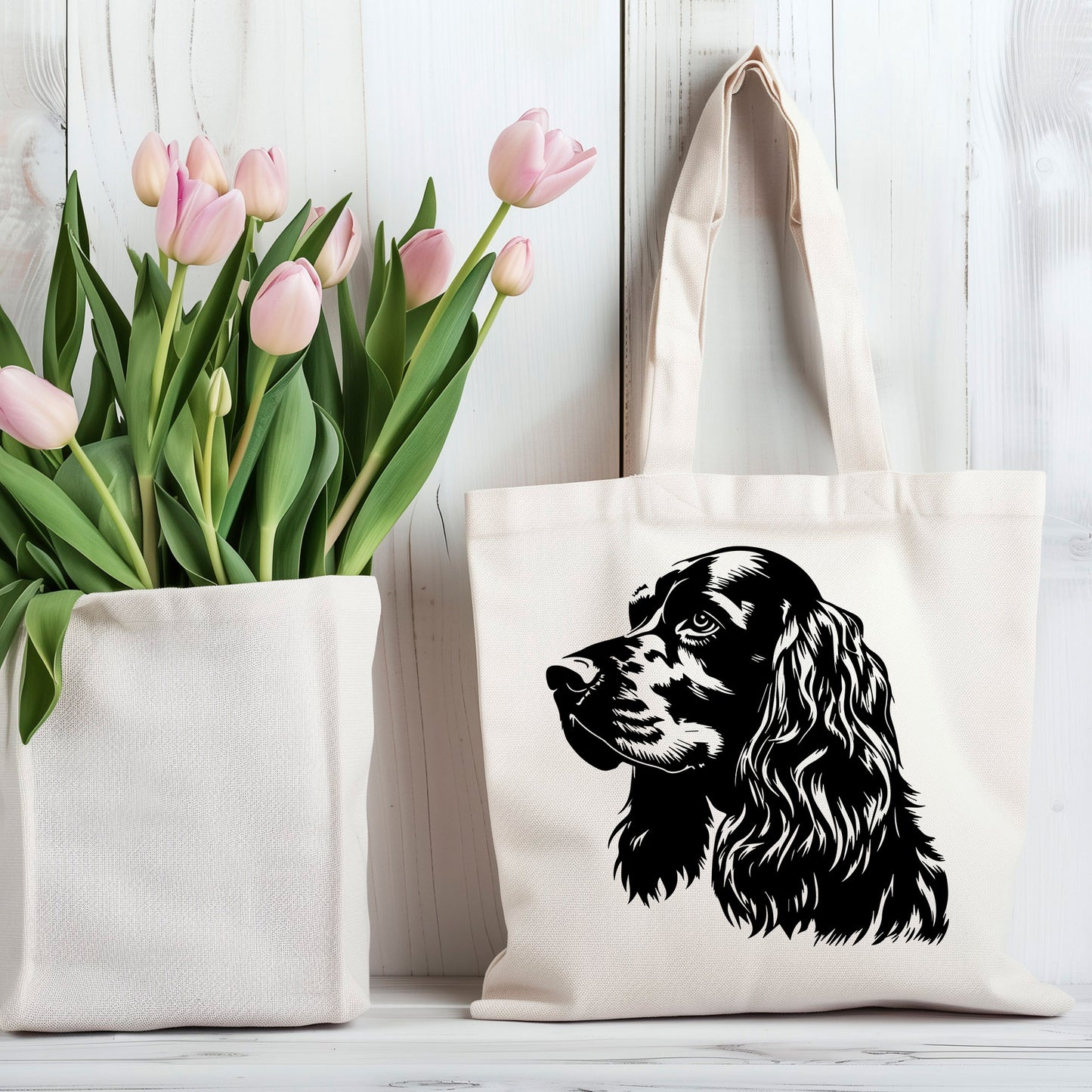 Cocker Spaniel 100% Cotton Tote Bag