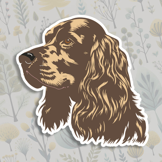 Cocker Spaniel Glossy Premium Vinyl Sticker