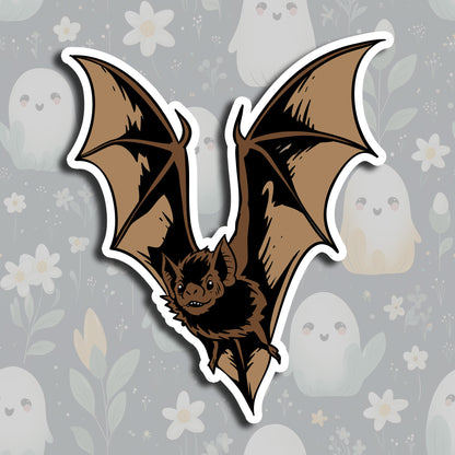 Flying Bat Glossy Premium Vinyl Sticker