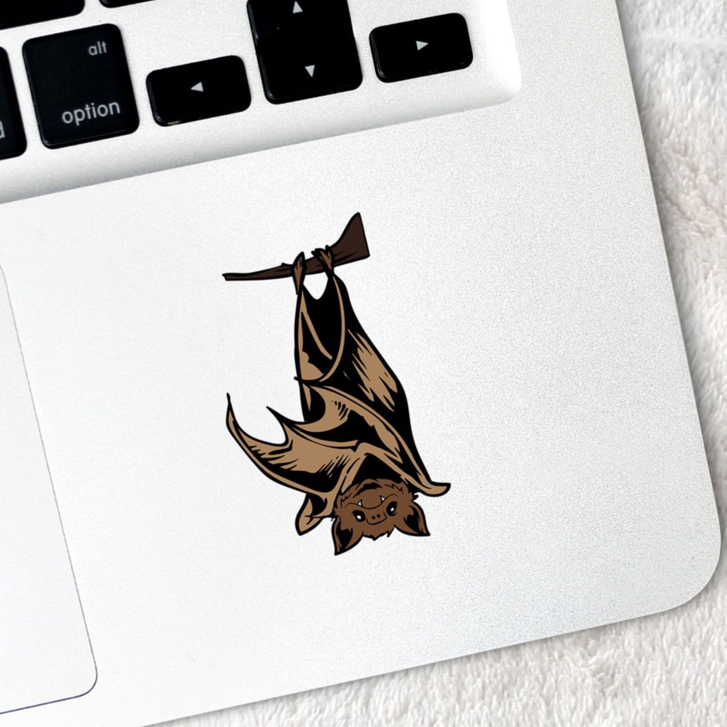 Hanging Bat Glossy Premium Vinyl Sticker